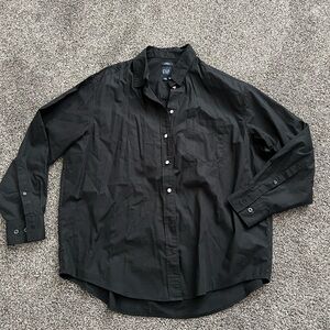 GAP Women’s Black Button Down blouse Shirt new